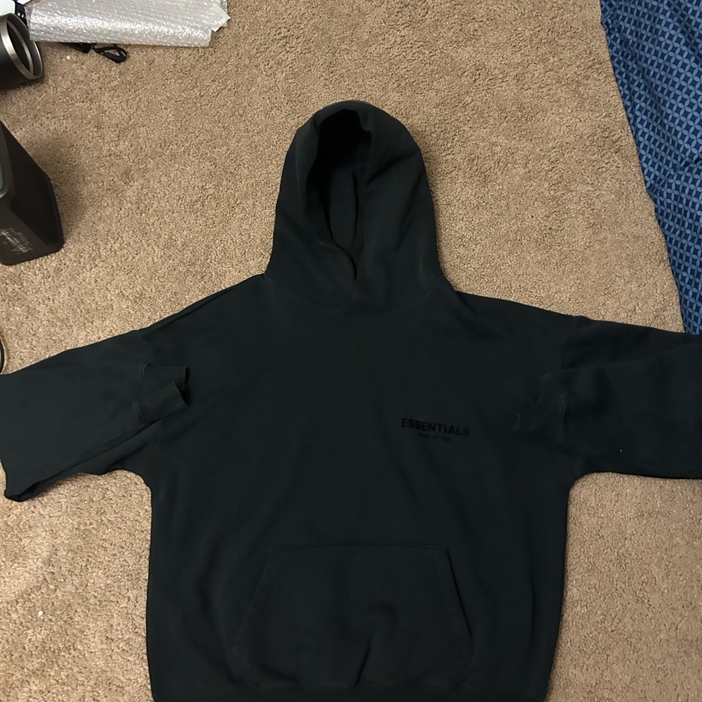 Essentials Men's Black Hoodie